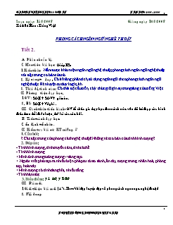 Giáo án Ngữ văn 10 cơ bản tiết 84 Tiếng việt: Phong cách ngôn ngữ nghê thuật