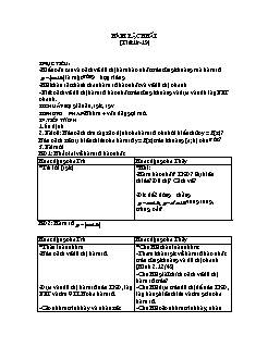 Giáo án Toán 10 - Tiết 18, 19: Hàm bậc nhất