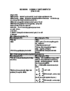 Giáo án Toán 10 - Tiết 35, 36: Hệ phương trình bậc nhất nhiều ẩn