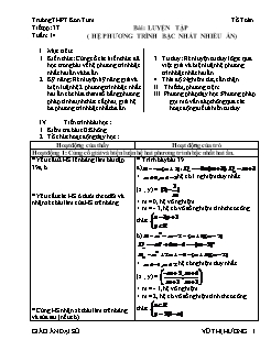 Giáo án Toán 10 - Tiết 37: Luyện tập