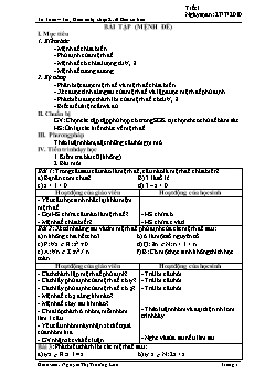 Giáo án tự chọn khối 10 (ban cơ bản)