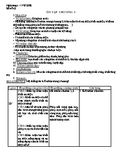 Ôn tập chương I môn Toán