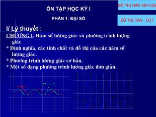 Ôn tập học kỳ i phần: Đại số 11