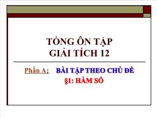 Tổng ôn tập giải tích 12