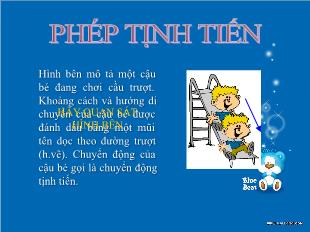 Bài giảng Hình 11: Phép tịnh tiến