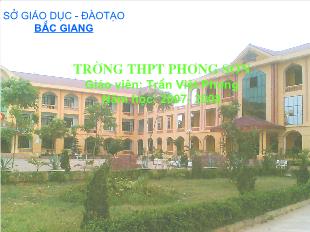 Bài giảng Hình học 11 Tiết 10: Bài tập phép vị tự