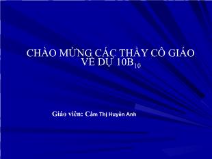 Bài giảng lớp 10 môn Đại số - Tiết 47: Câu hỏi và bài tập