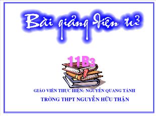 Bài giảng môn Đại số lớp 11 - Bài 2 - Tiết 25: Hoán vị- Chỉnh hợp- Tổ hợp