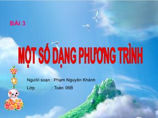 Bài giảng môn Đại số lớp 11 - Bài 3: Một số dạng phương trình lượng giác đơn giản