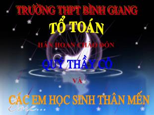 Bài giảng môn Đại số lớp 11 - Luyện tập phương trình lượng giác cơ bản