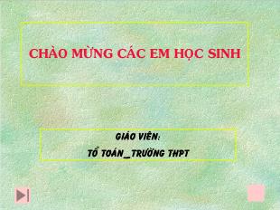 Bài giảng môn Đại số lớp 11 - Một vài qui tắc tìm giới hạn vô cực