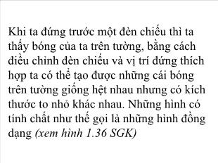 Bài giảng môn Đại số lớp 11 - Tiết 09: Phép đồng dạng