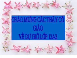 Bài giảng môn Hình học khối 12 - Bài 3: Phương trình đường thẳng trong không gian