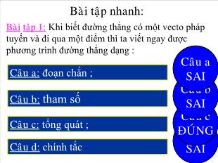 Bài giảng môn Hình lớp 11 - Bài 2: Phương trình đường tròn