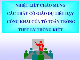 Bài giảng môn Toán học 10 - Tiết 27: Parabol