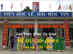 Bài giảng môn Toán học lớp 9 - Tiết 13: Rút gọn biểu thức chứa căn thức bậc hai (Tiếp theo)