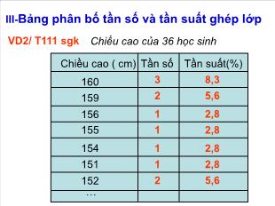 Bài giảng môn Toán khối 10 - Bài 2: Biểu đồ