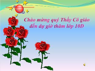 Bài giảng môn Toán khối 10 - Phương trình tổng quát của đường thẳng