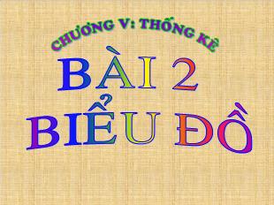 Bài giảng môn Toán lớp 10 - Bài 2: Biểu đồ