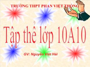 Bài giảng Toán Đại 10: Số trung bình cộng. Số trung vị. Mốt