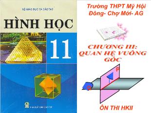 Ôn thi học kỳ II Hình học 11