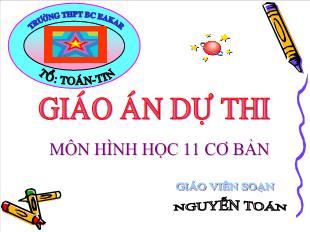 Bài giảng Hình học 11 Tiết 14: Luyện tập