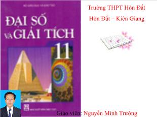 Bài giảng môn Đại số lớp 11 - Đạo hàm và ý nghĩa đạo hàm (Tiếp)