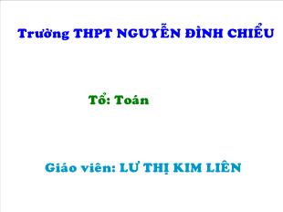 Bài giảng môn Đại số lớp 11 - Dãy số có giới hạn hữu hạn (tiết 2)