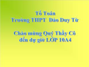 Bài giảng Hình 10 bài 5: Đường Elip