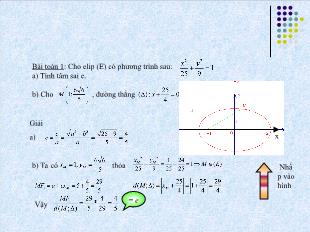 Bài giảng lớp 10 môn Hình học - Ba đường conic - Nguyễn Ngọc Khang