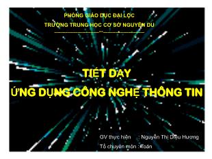 Bài giảng lớp 9 môn học Hình học - Tiết 51: Quan hệ giữa ba cạnh của một tam giác. Bất đẳng thức tam giác