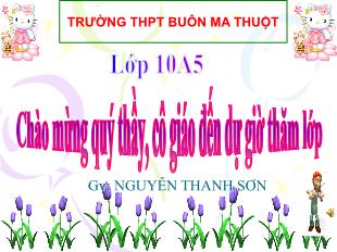 Bài giảng môn Hình học 10 Tiết 31: Khoảng cách từ một điểm đến một đường thẳng