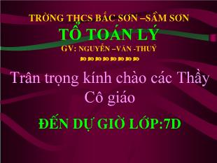 Bài giảng môn Hình học lớp 7 - Tiết 12: Định lý (tiết 2)