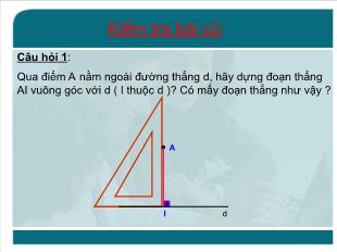 Bài giảng môn Hình học lớp 7 - Tiết 65: Tính chất ba đường cao của tam giác
