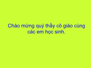 Bài giảng môn Toán lớp 10 - Bài 1: Giá trị lượng giác của một góc bất kì