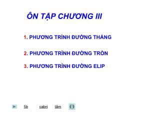 Bài giảng môn Toán lớp 10 - Tiết Ôn tập chương III