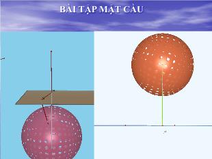 Bài tập Mặt Cầu